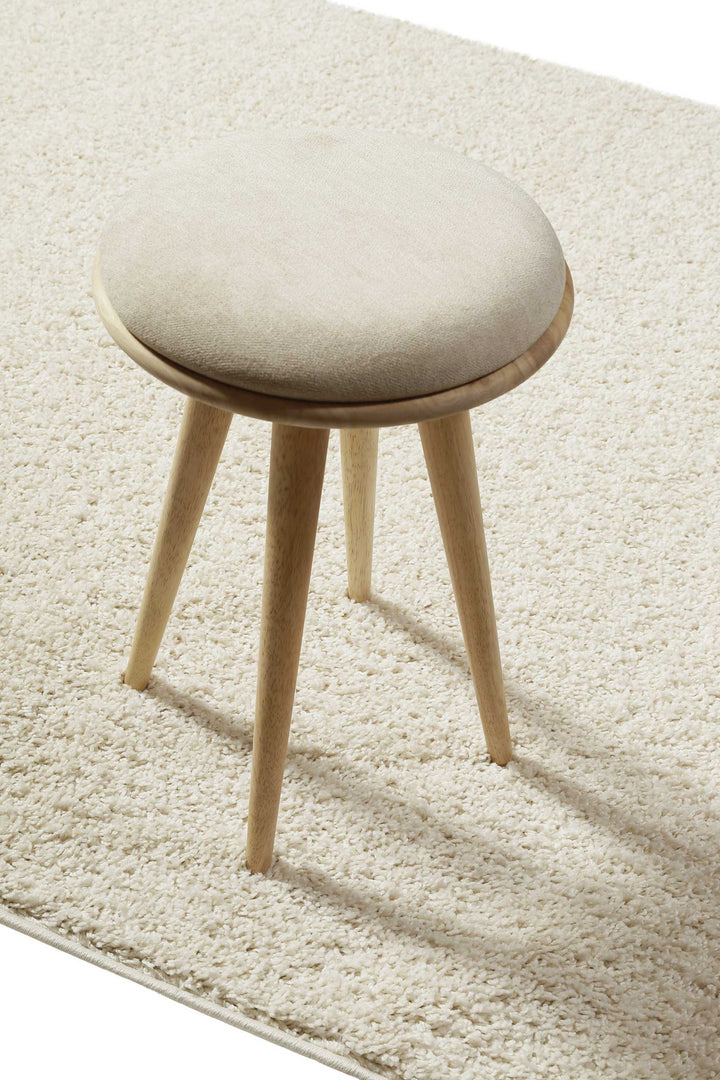 Greta Teppich creme weiß Hochflor rechteckig