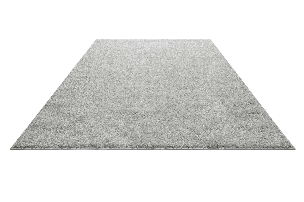 Greta Teppich hellgrau Hochflor rechteckig