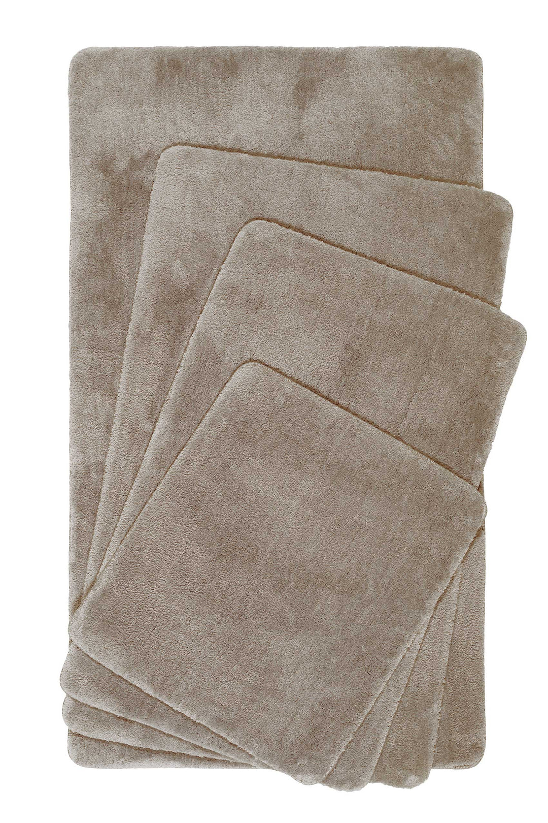 Joris Badteppich sand beige Kurzflor rechteckig