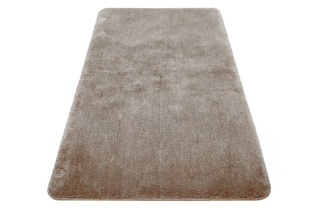 Joris Badteppich sand beige Kurzflor rechteckig