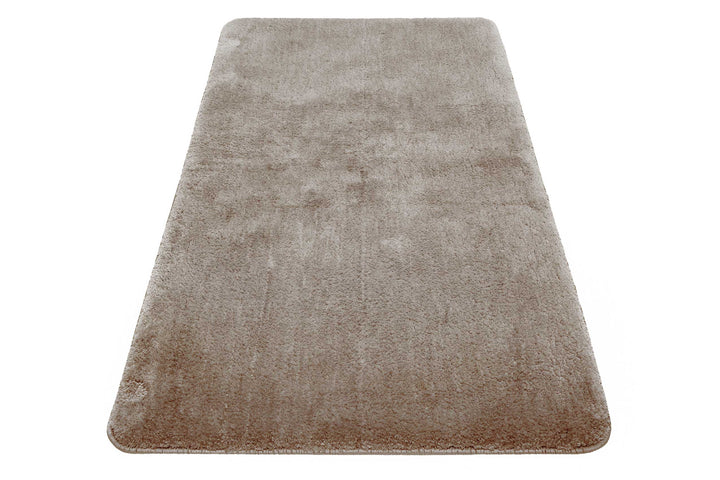 Joris Badteppich sand beige Kurzflor rechteckig