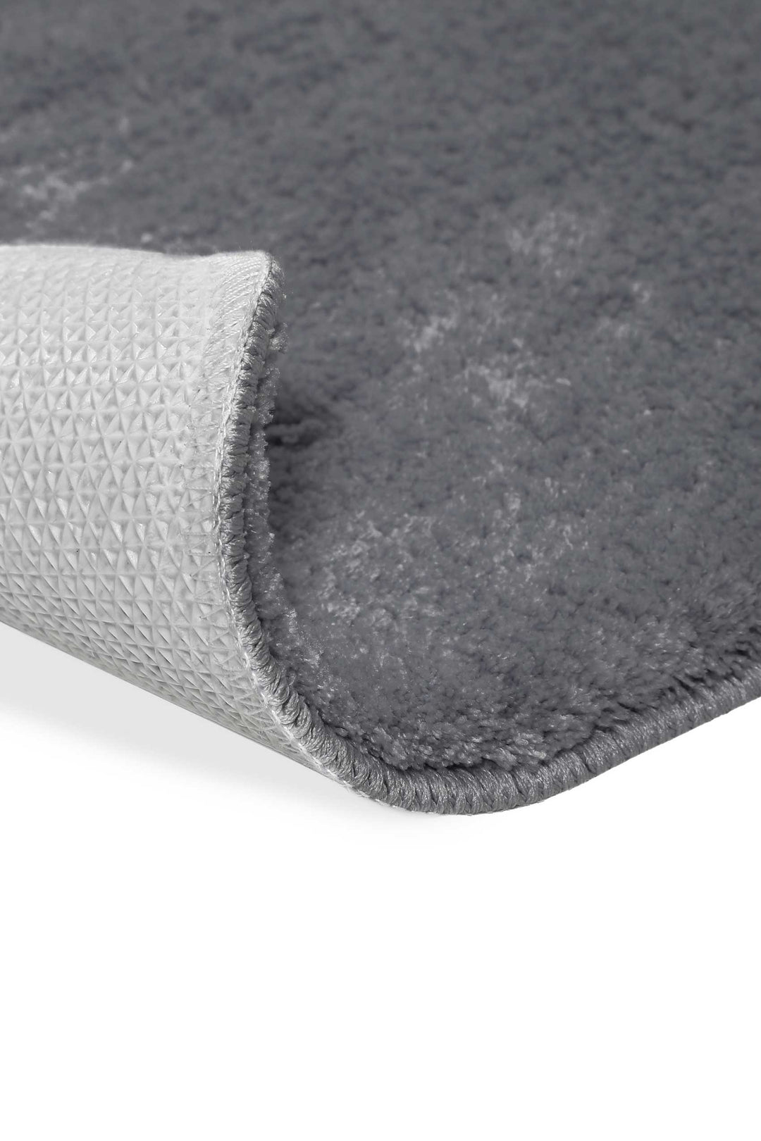 Joris Badteppich grau Kurzflor rechteckig