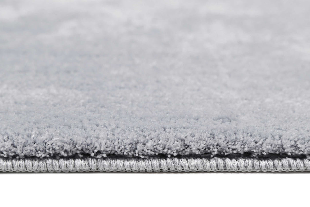 Joris Badteppich hellgrau Kurzflor rechteckig