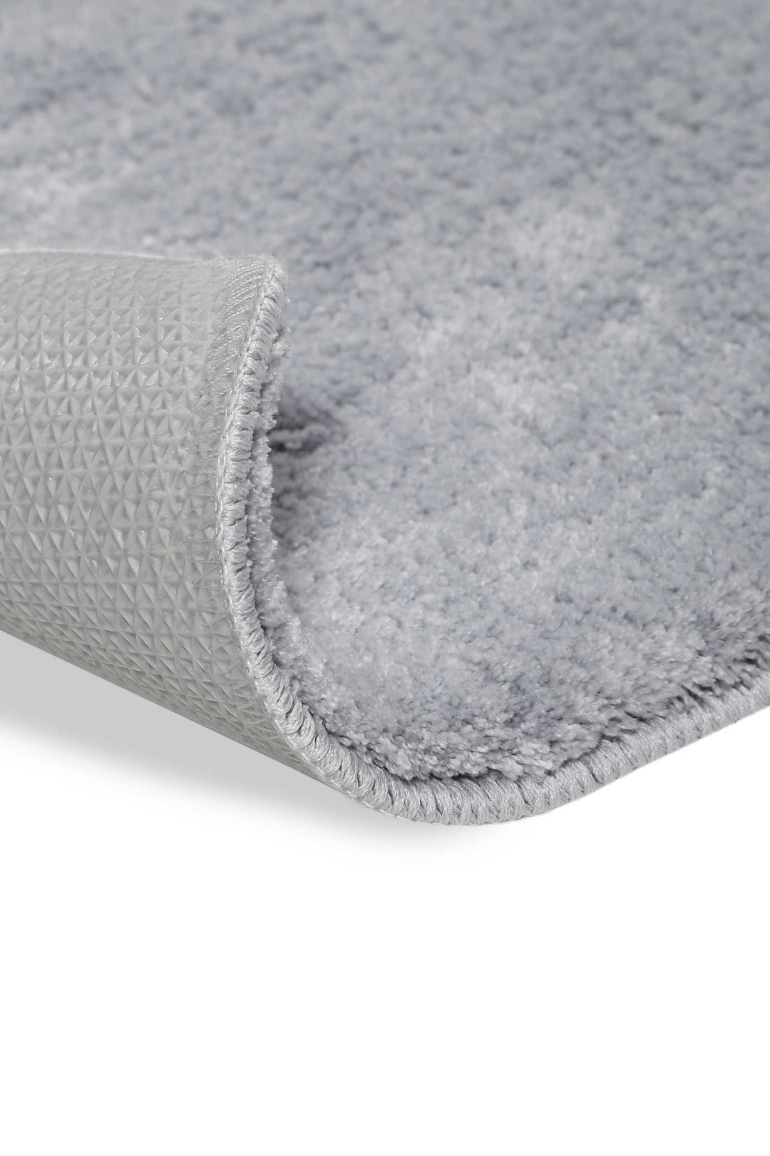 Joris Badteppich hellgrau Kurzflor rechteckig
