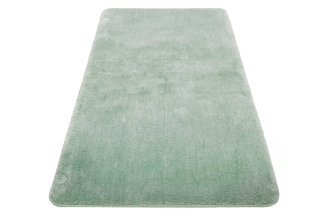 Joris Badteppich mintgrün Kurzflor rechteckig