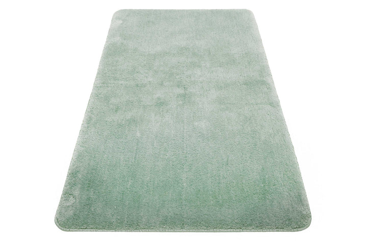 Joris Badteppich mintgrün Kurzflor rechteckig