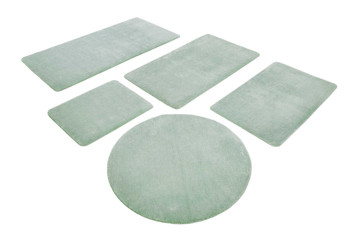 Joris Badteppich mintgrün Kurzflor rechteckig