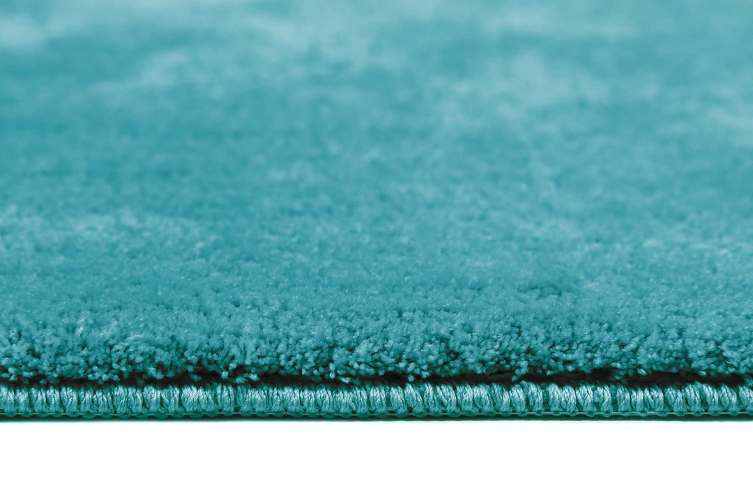 Joris Badteppich türkis Kurzflor rechteckig