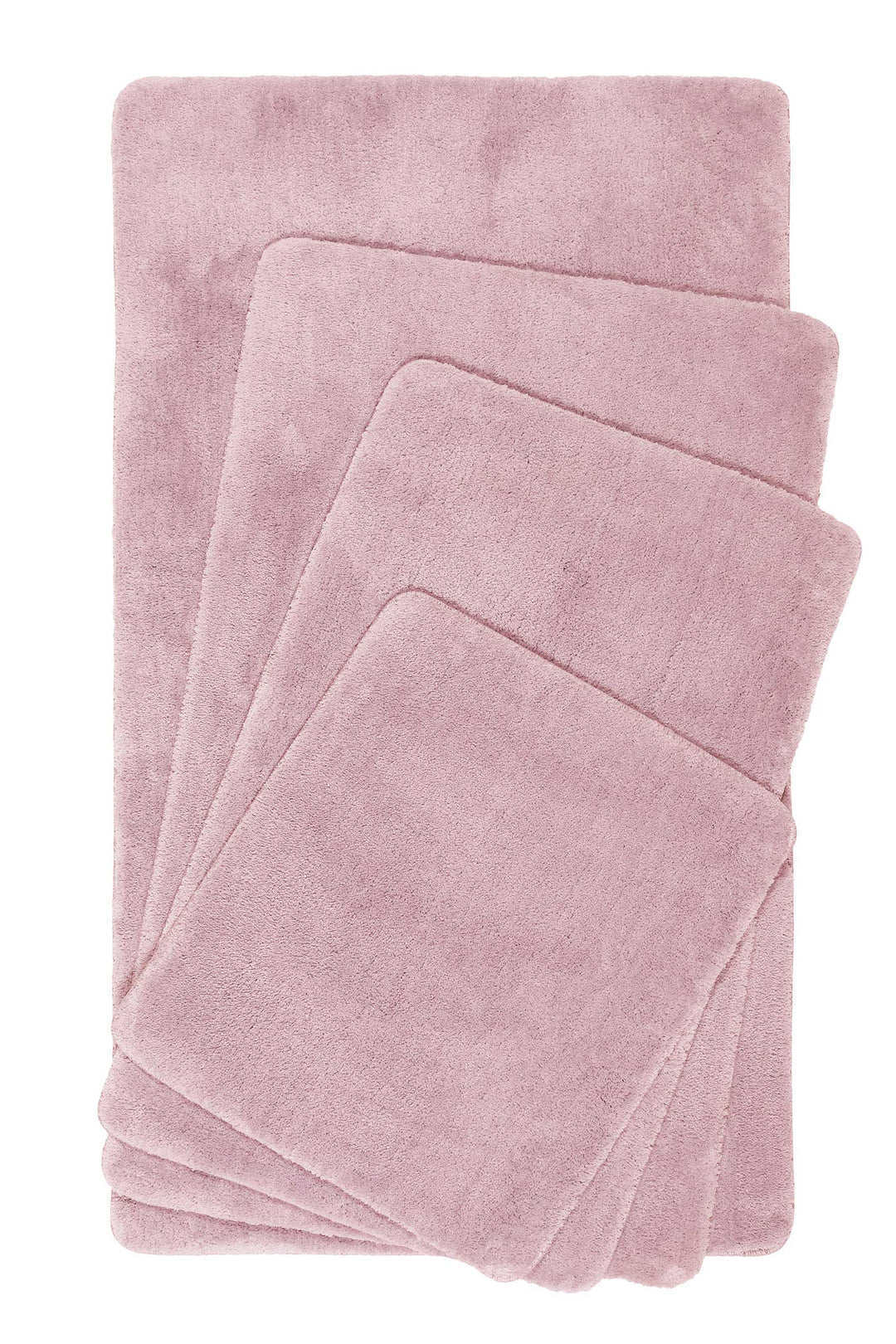 Joris Badteppich rosa Kurzflor rechteckig