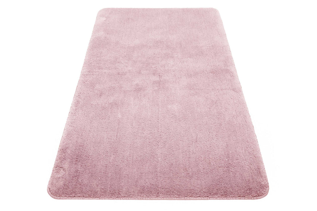 Joris Badteppich rosa Kurzflor rechteckig