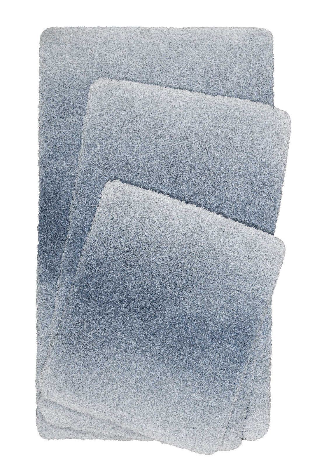 Luuk Badteppich graublau Hochflor rechteckig