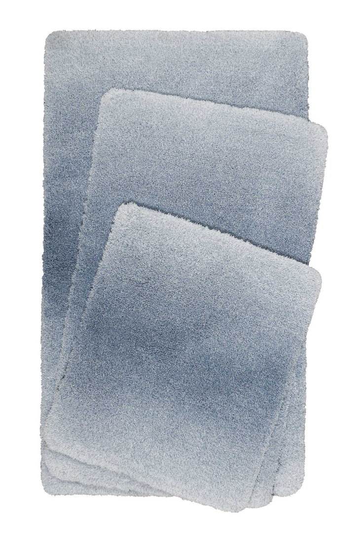 Luuk Badteppich graublau Hochflor rechteckig
