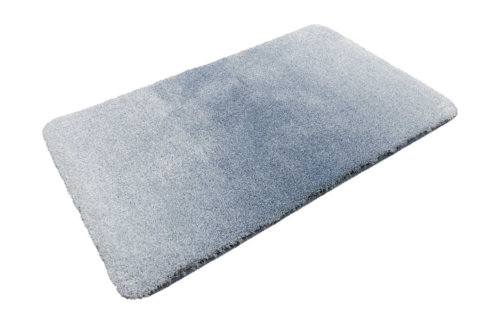 Luuk Badteppich graublau Hochflor rechteckig