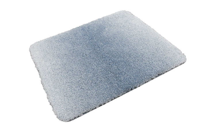 Luuk Badteppich graublau Hochflor rechteckig