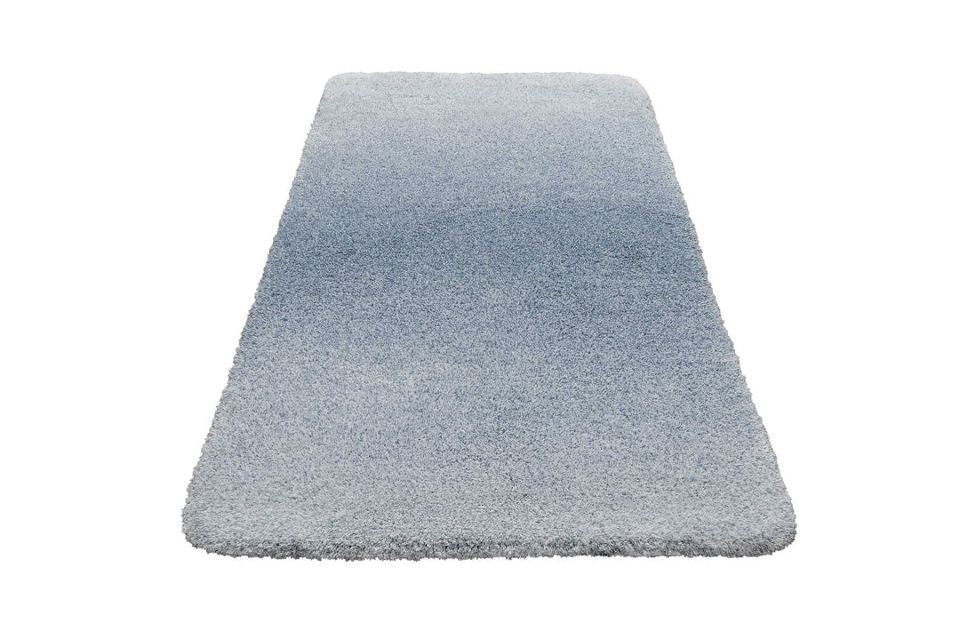 Luuk Badteppich graublau Hochflor rechteckig