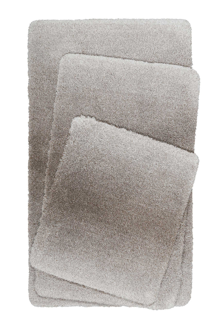 Luuk Badteppich taupe Hochflor rechteckig