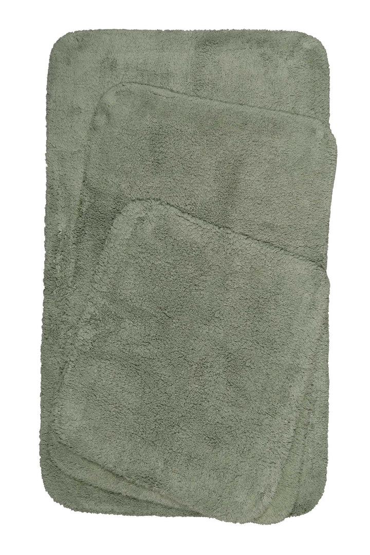 Ole Badteppich grün Kurzflor rechteckig