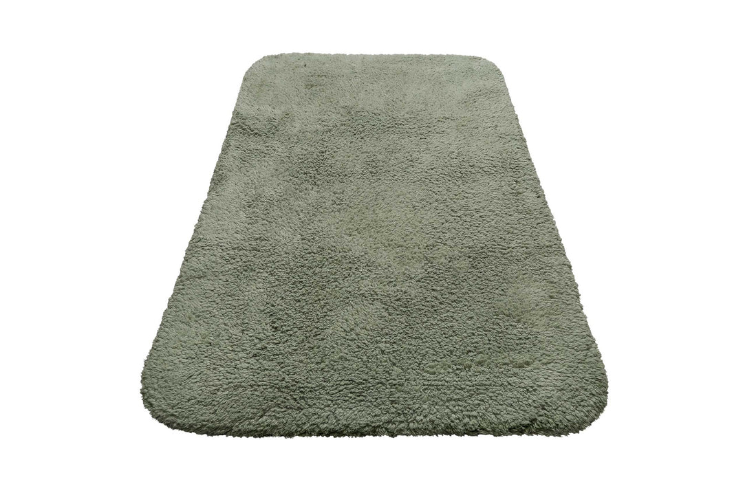 Ole Badteppich grün Kurzflor rechteckig
