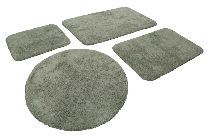 Ole Badteppich grün Kurzflor rechteckig