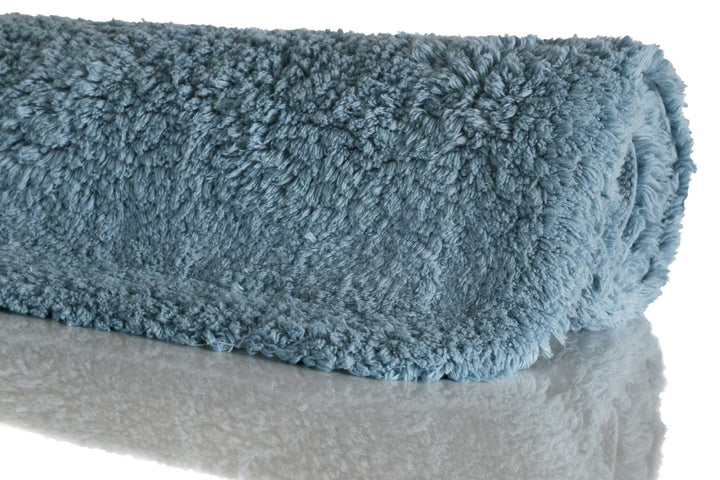 Ole Badteppich grau blau Kurzflor rechteckig