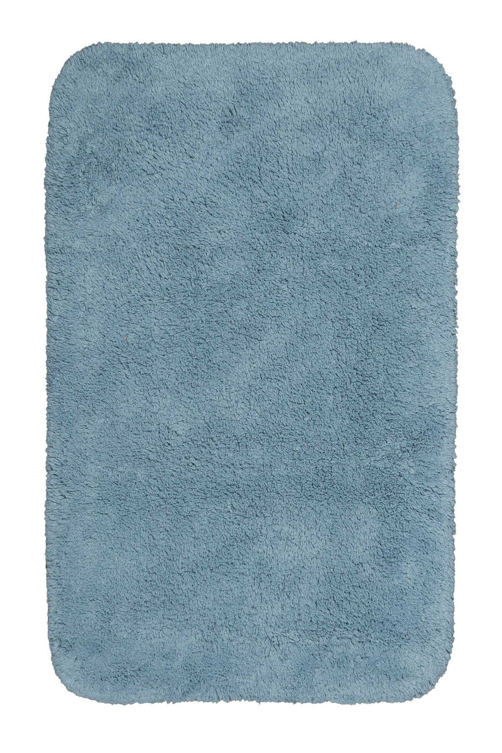 Ole Badteppich grau blau Kurzflor rechteckig
