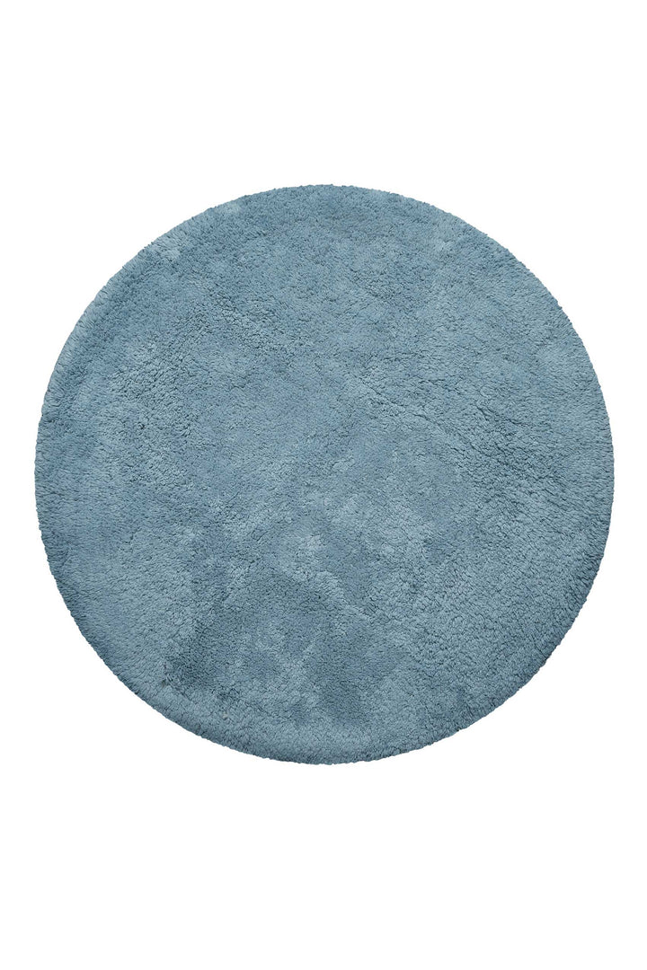 Ole Badteppich grau blau Kurzflor rund