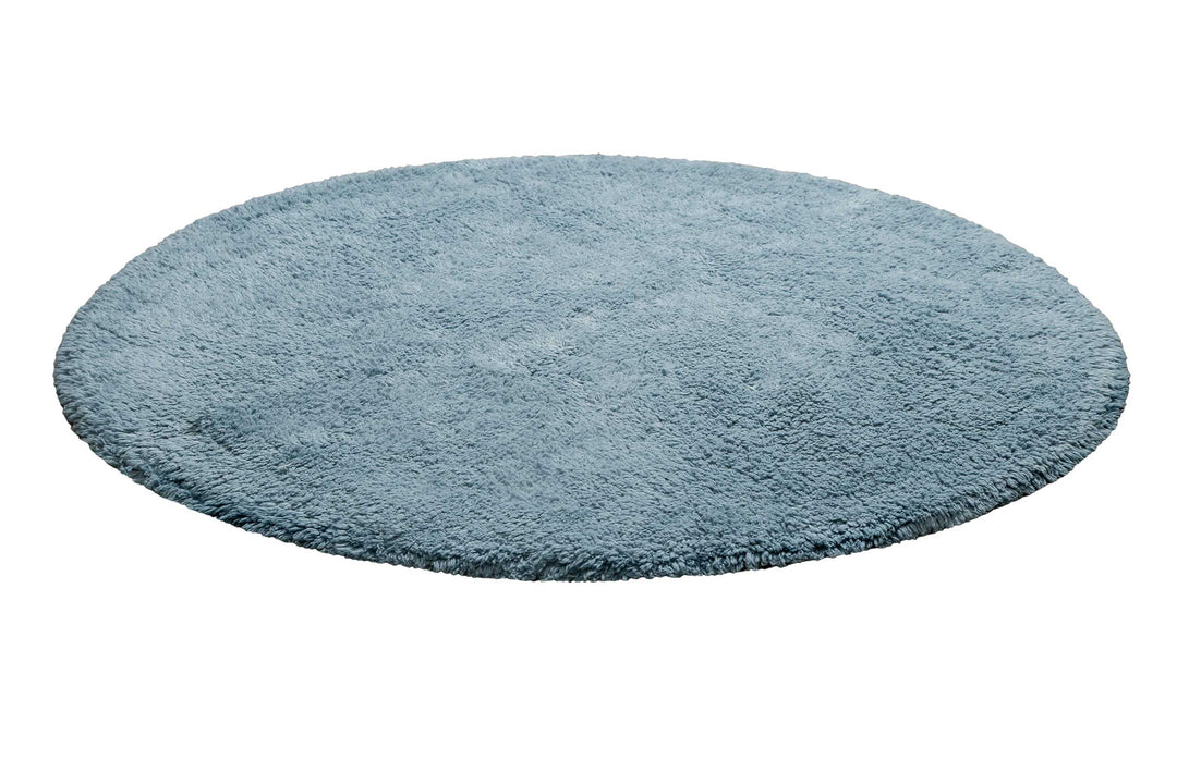 Ole Badteppich grau blau Kurzflor rund