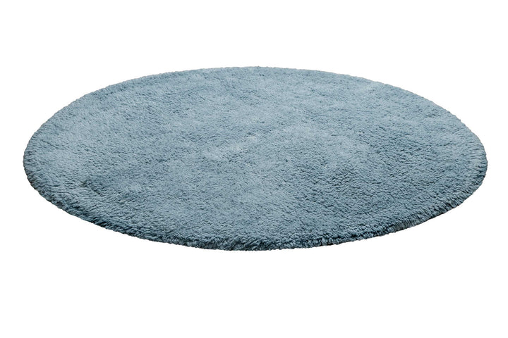 Ole Badteppich grau blau Kurzflor rund