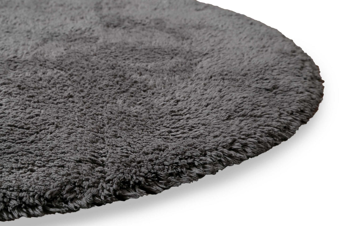 Ole Badteppich grau Kurzflor rund
