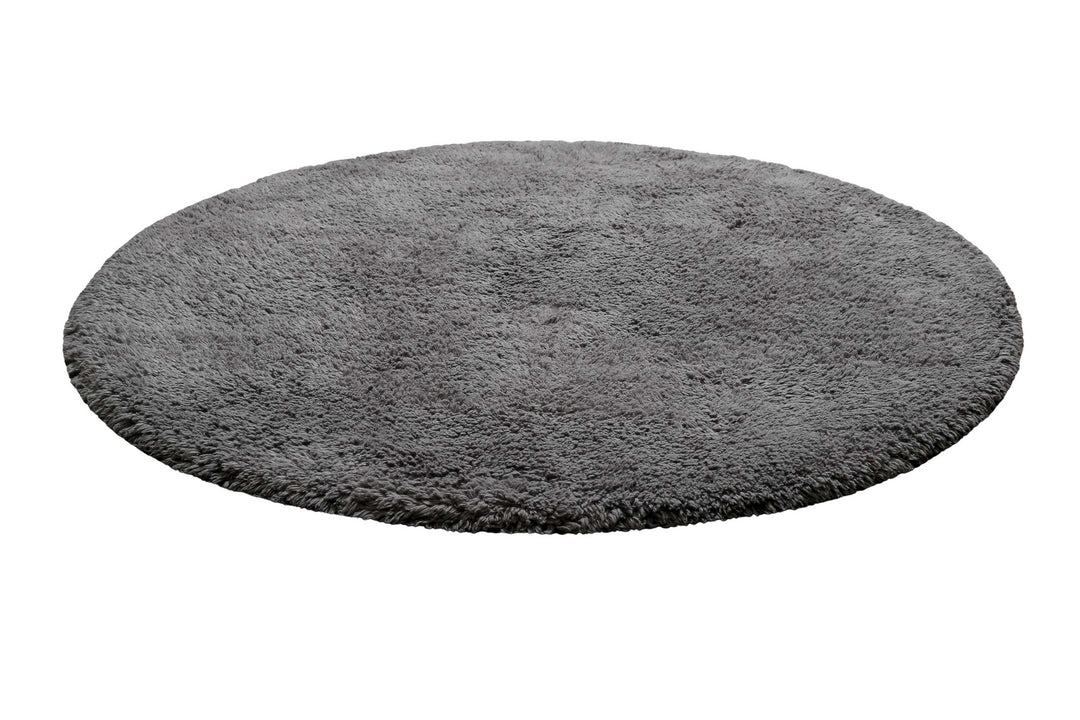 Ole Badteppich grau Kurzflor rund