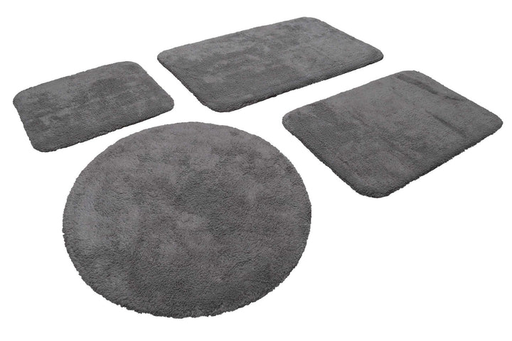 Ole Badteppich grau Kurzflor rechteckig