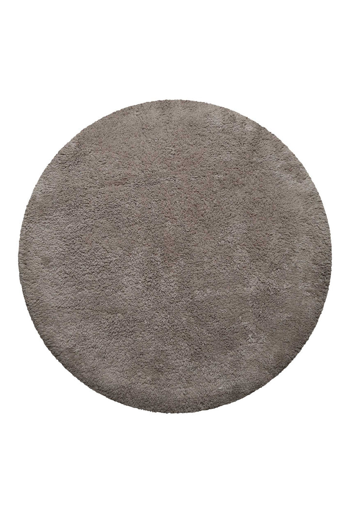 Ole Badteppich taupe Kurzflor rund
