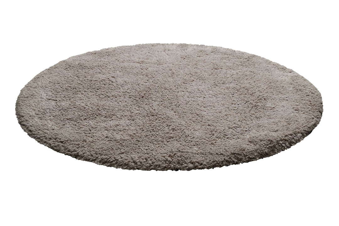 Ole Badteppich taupe Kurzflor rund