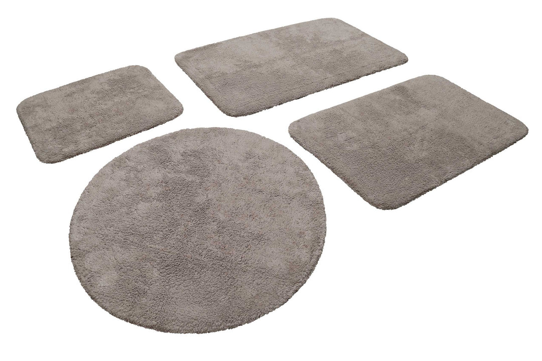 Ole Badteppich taupe Kurzflor rechteckig