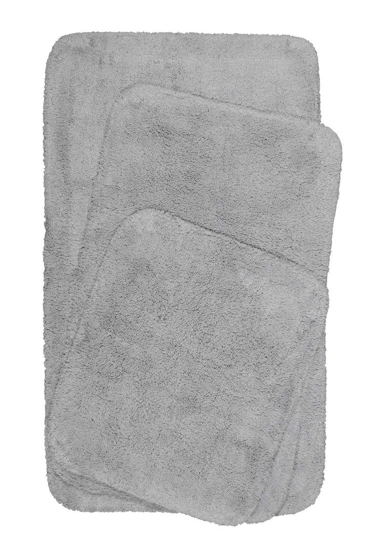 Ole Badteppich hellgrau Kurzflor rechteckig
