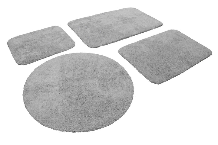 Ole Badteppich hellgrau Kurzflor rechteckig