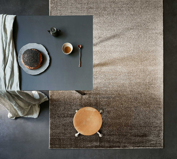 Raffael Teppich beige braun Kurzflor rechteckig