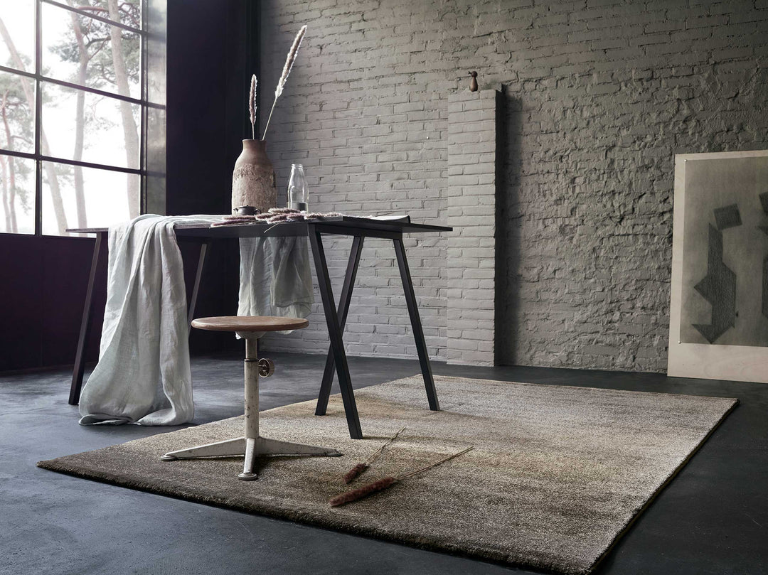 Raffael Teppich beige braun Kurzflor rechteckig