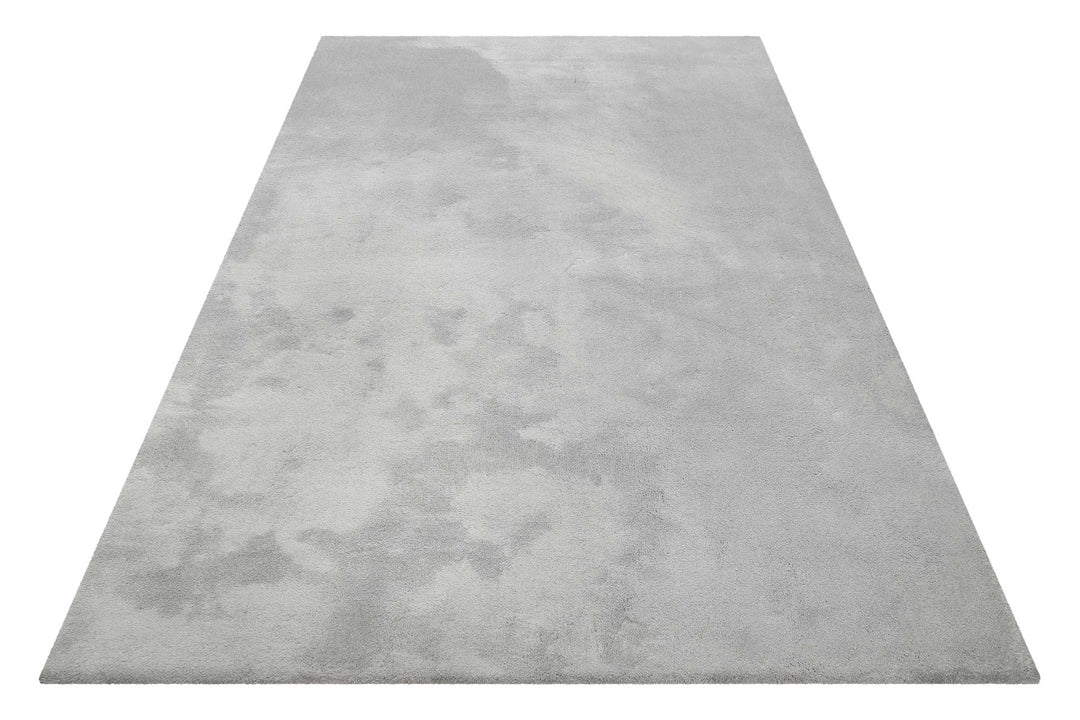 Vanessa Teppich hellgrau Kurzflor rechteckig Perspektive