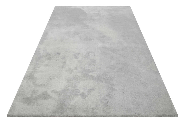 Vanessa Teppich hellgrau Kurzflor rechteckig Perspektive