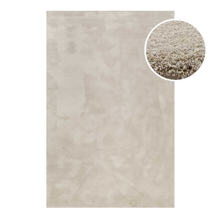 Teppich Beige Hochflor "Vanessa" WECONhome Basics