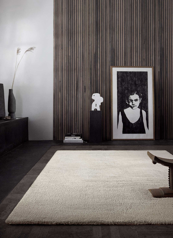 Vanessa Teppich beige Kurzflor rechteckig im Wohnzimmer