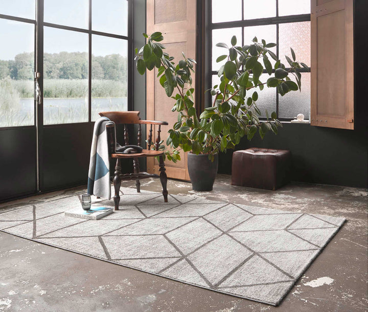 Bossa Lounge Teppich beige Kurzflor rechteckig