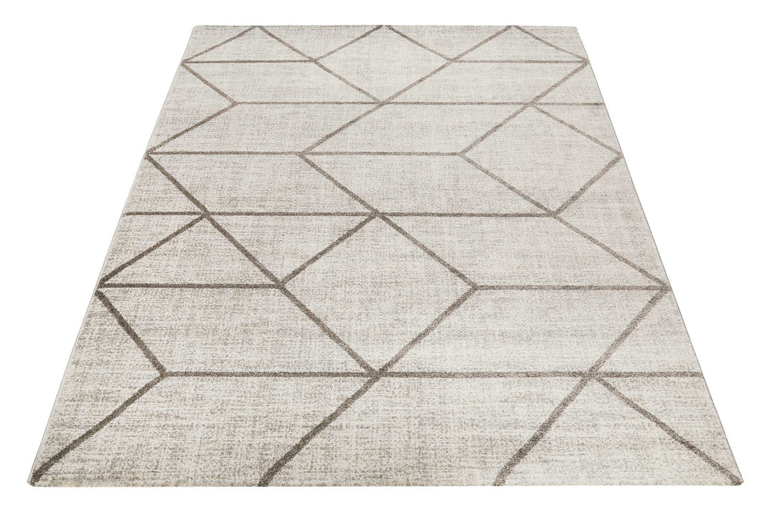 Bossa Lounge Teppich beige Kurzflor rechteckig