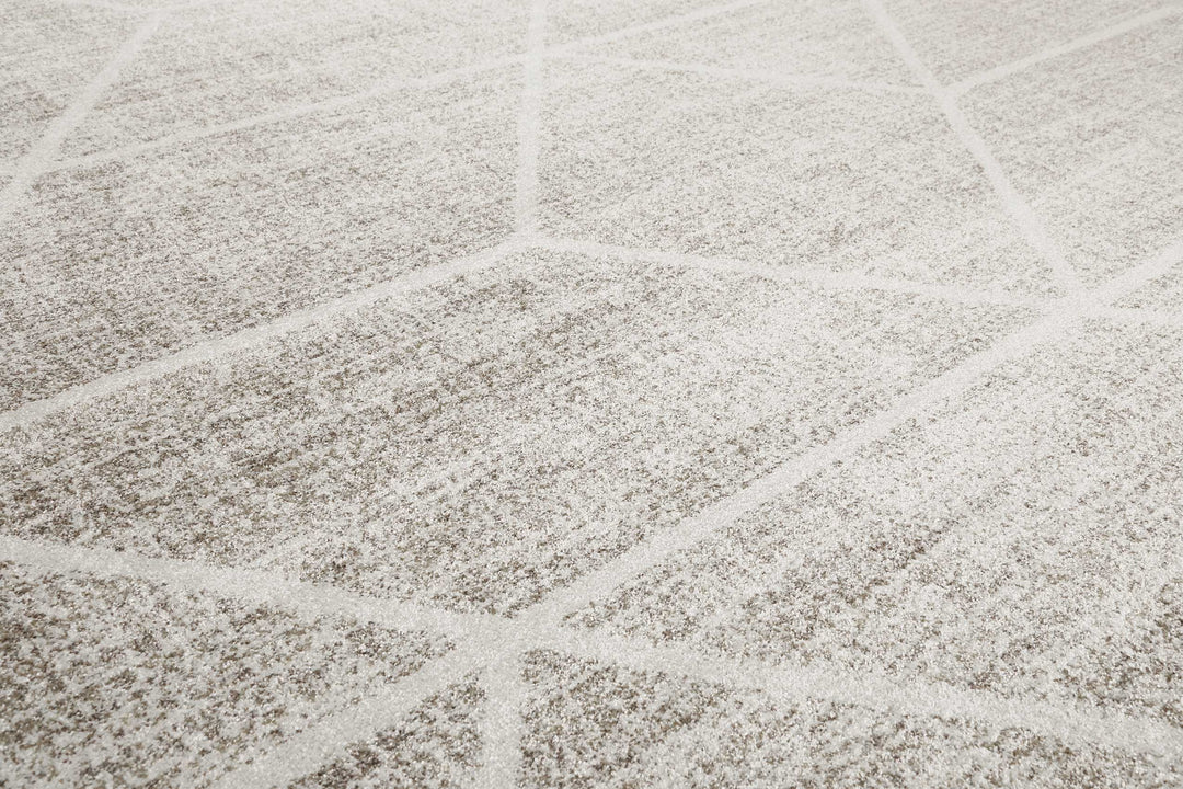 Bossa Lounge Teppich beige Kurzflor rechteckig