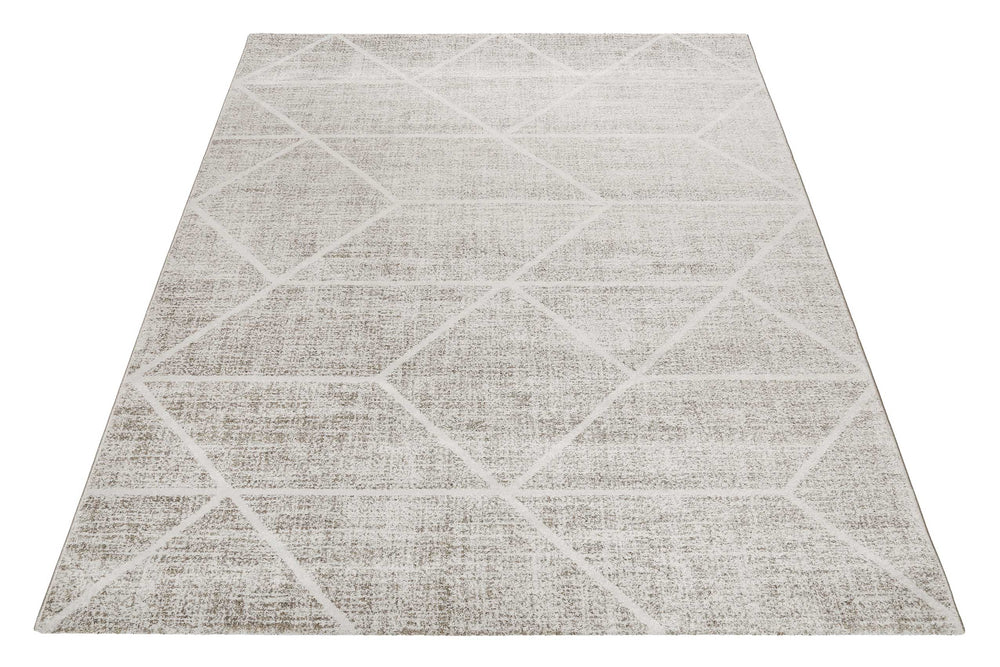 Bossa Lounge Teppich beige Kurzflor rechteckig