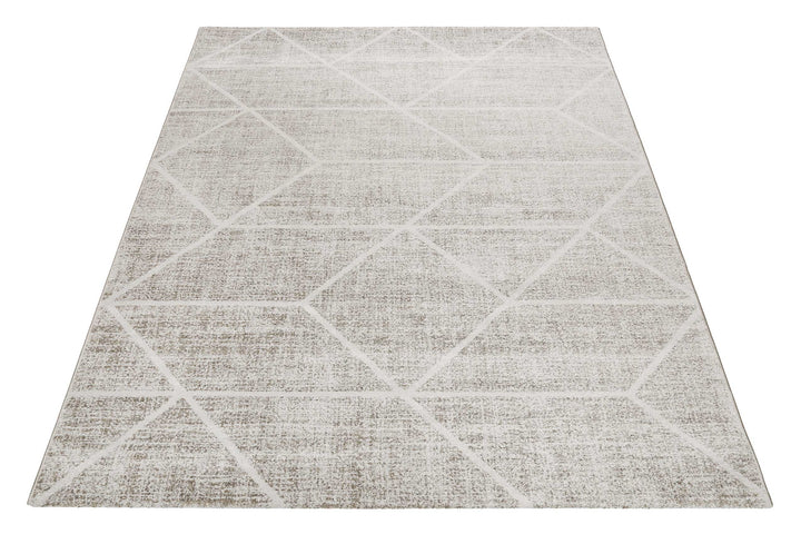 Bossa Lounge Teppich beige Kurzflor rechteckig