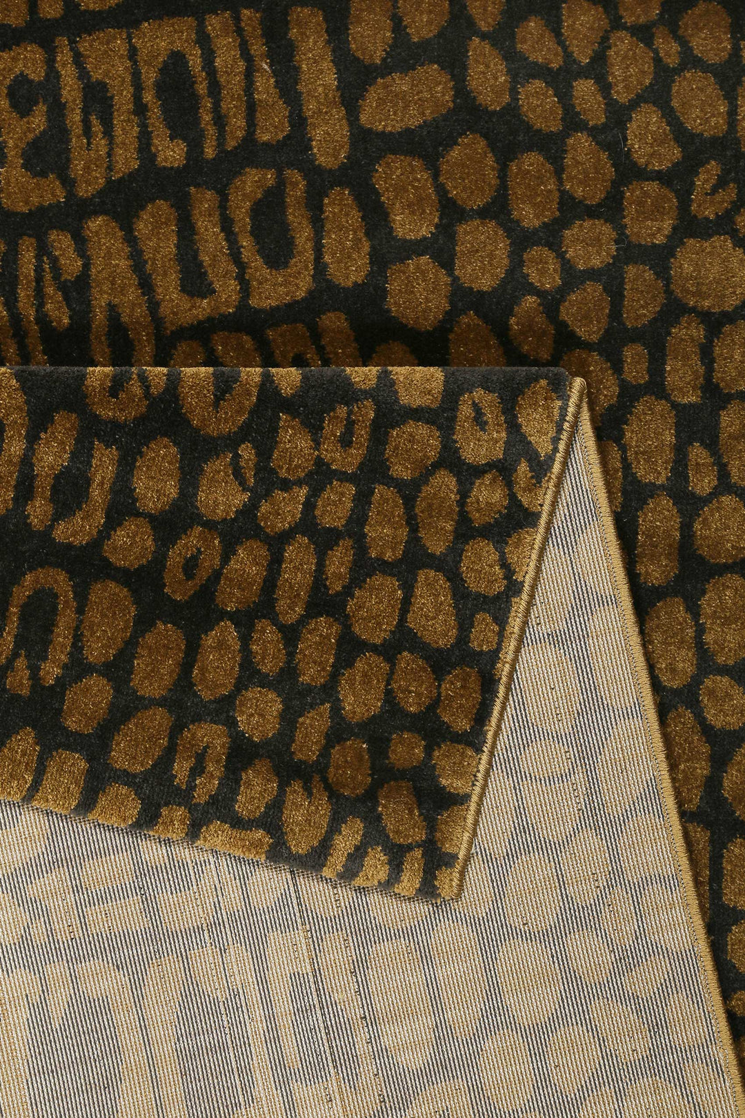 Croco Teppich braun Kurzflor rechteckig