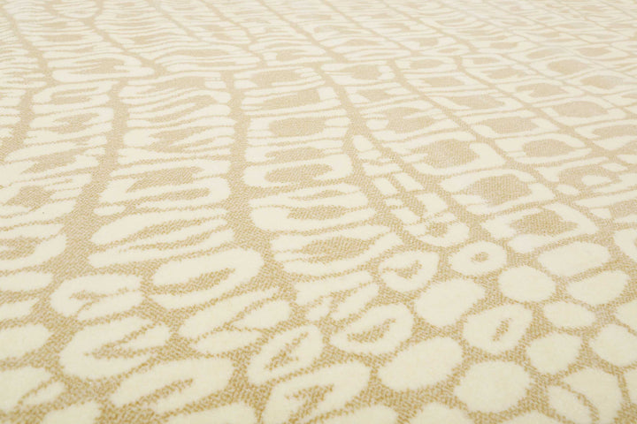 Croco Teppich beige Kurzflor rechteckig