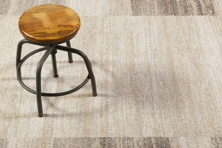 Déjà-vu Teppich beige Kurzflor rechteckig
